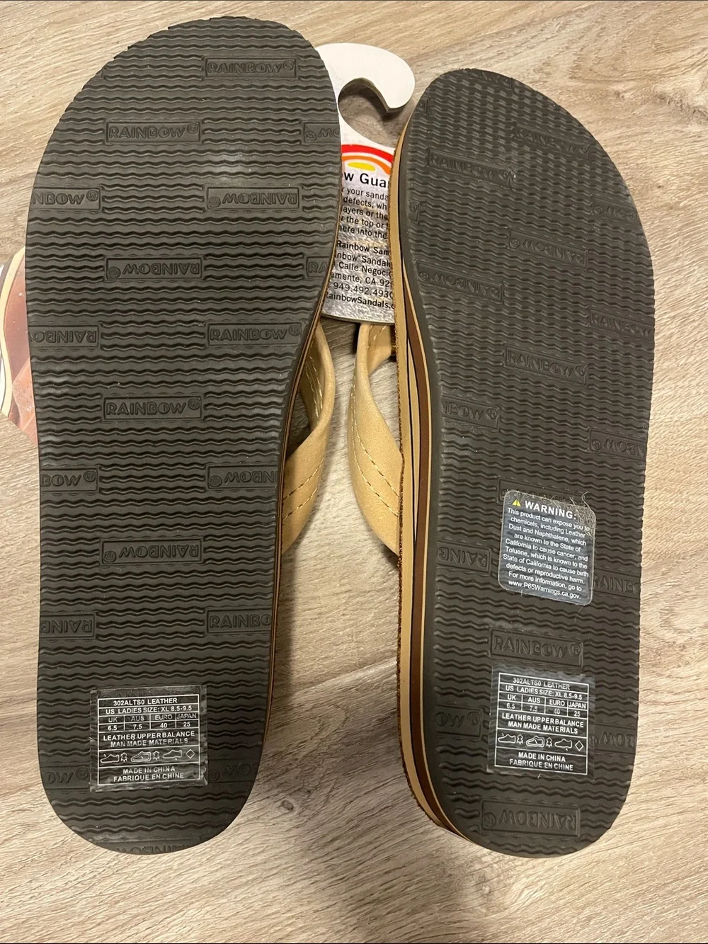 Rainbow Women’s Sierra Brown Leather Sandals NEW WITH TAGS